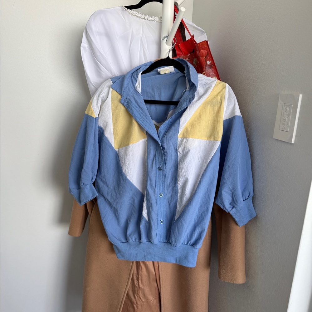 Blue and Yellow vintage Shirt